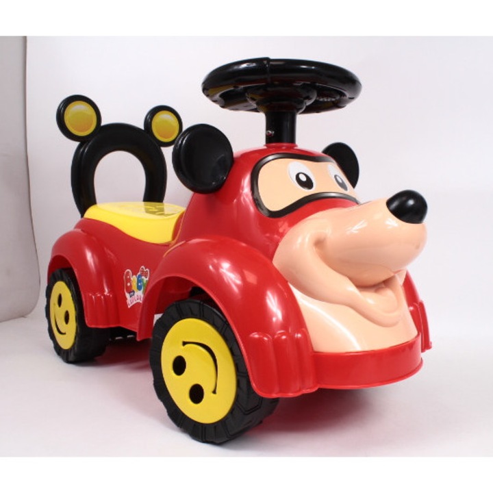 Jucarie carucior urs mare cu sunet, Rosu, 11304