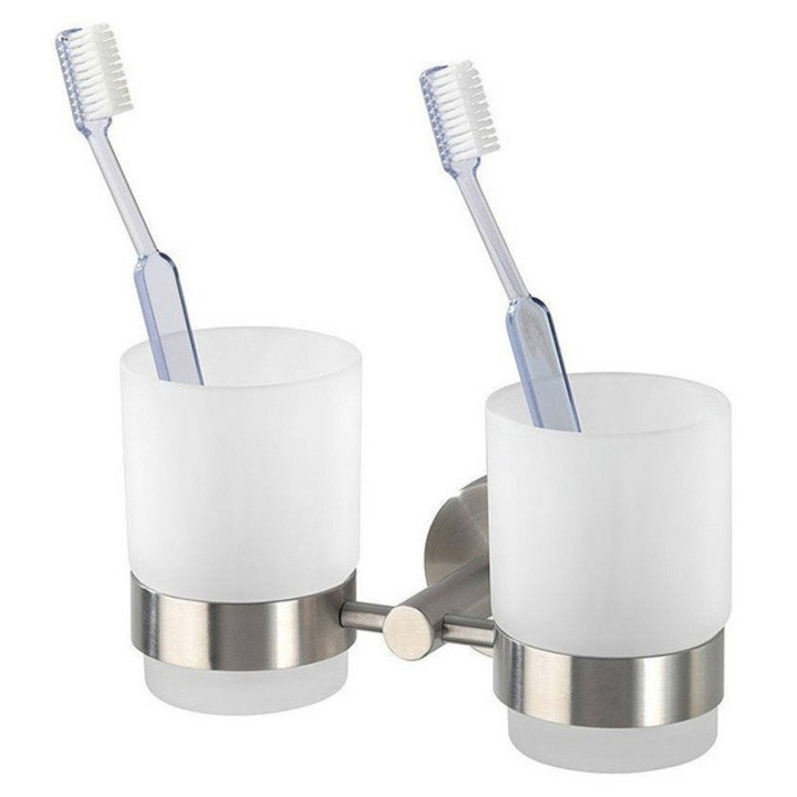 Suport periuta de dinti BOSIO MATT - otel inoxidabil, WENKO