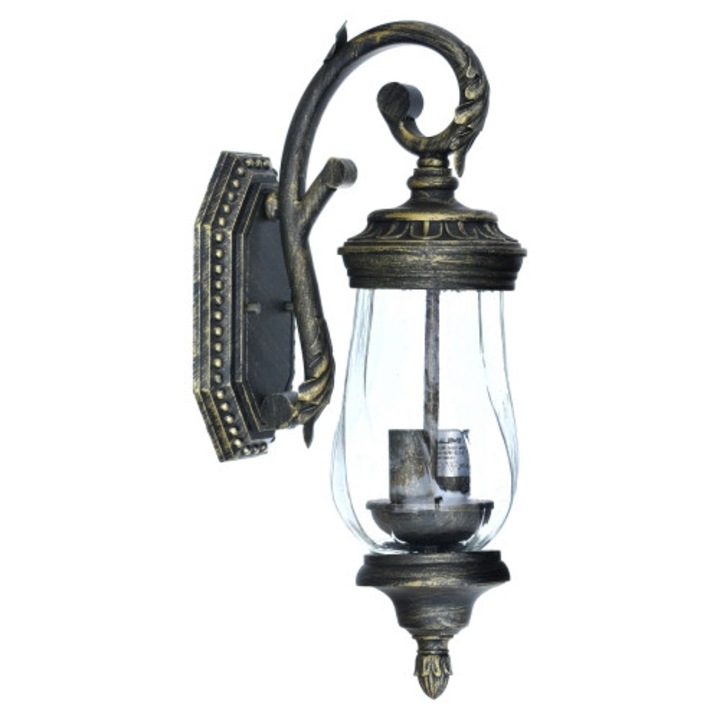 Външна апликация JUM KINKIET OGRODOWY ROMA 12x19.7x45cm, 2 x E14, IP 44