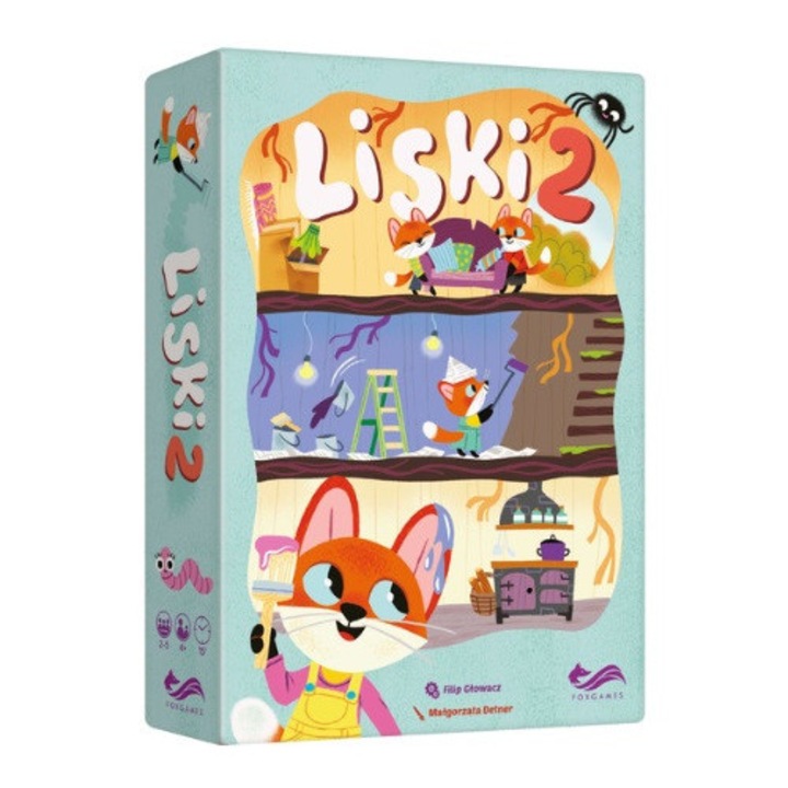 Joc de societate Liski 2, 2-5 jucatori, 15 min, 4+, multicolor