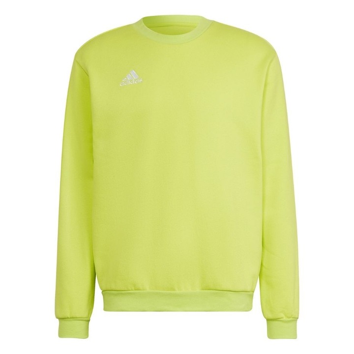 Hanorac barbatesc adidas Entrada 22, verde, bumbac si poliester reciclat, interior fleece, M INTL