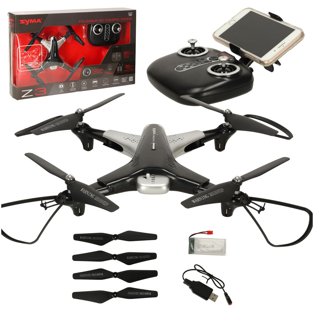 Drona RC Z3, camera HD, 2,4GHz, 16 min timp de zbor, 18x19,5x4,5cm