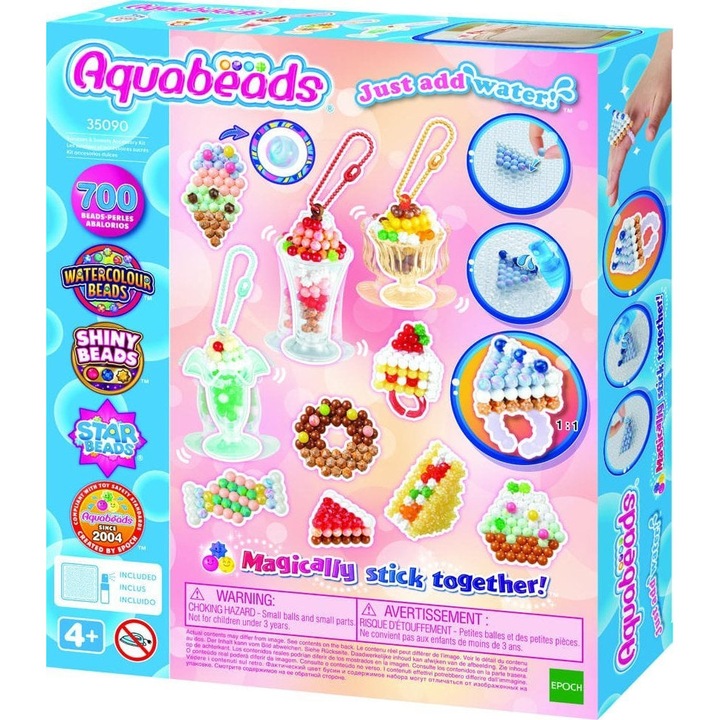 Set de artizanat Aquabeads Slodkie Smakolyki, Multicolor