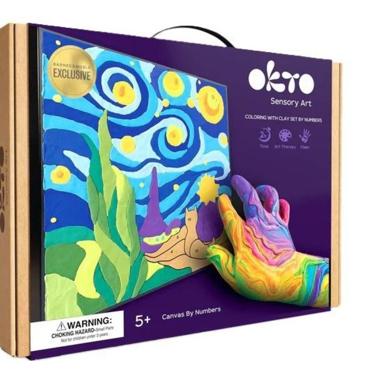 Plansa de colorat cu plastilina Micul Print, 5 ani+