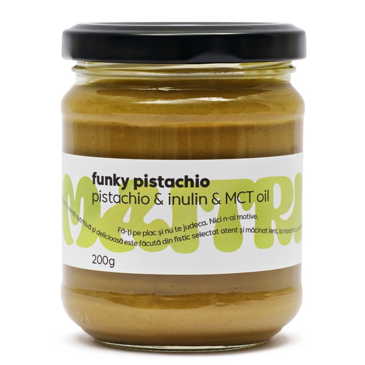 Funky Pistachio — Crema de fistic cu prebiotice si ulei MCT, 200 g