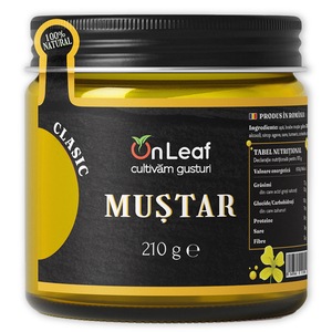 Mustar Clasic, cu Gust Autentic, OnLeaf, 210 g