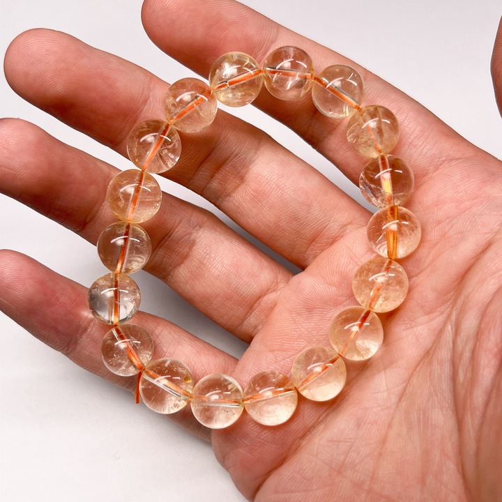 Női karkötő, Golden Sun & Strawberry, kristályok