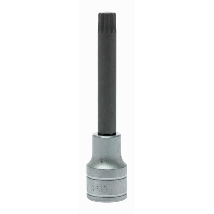 Nasadki trzpieniowe 12-katne, lungime 100mm, din otel cromat, set