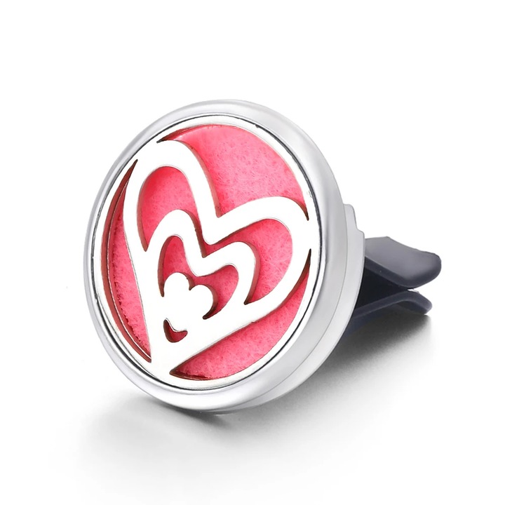 Odorizant auto, clip din otel inoxidabil, difuzor ulei esential, copacul vietii, set