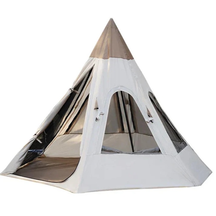 Kültéri kemping piramis sátor, ultra könnyű, vízálló, luxus, ideális családi összejövetelekhez, AQ108-H