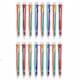 Set 16 pixuri retractabile multicolore, 0,5 mm, Omelivon, 6 culori, rezistent la decolorare