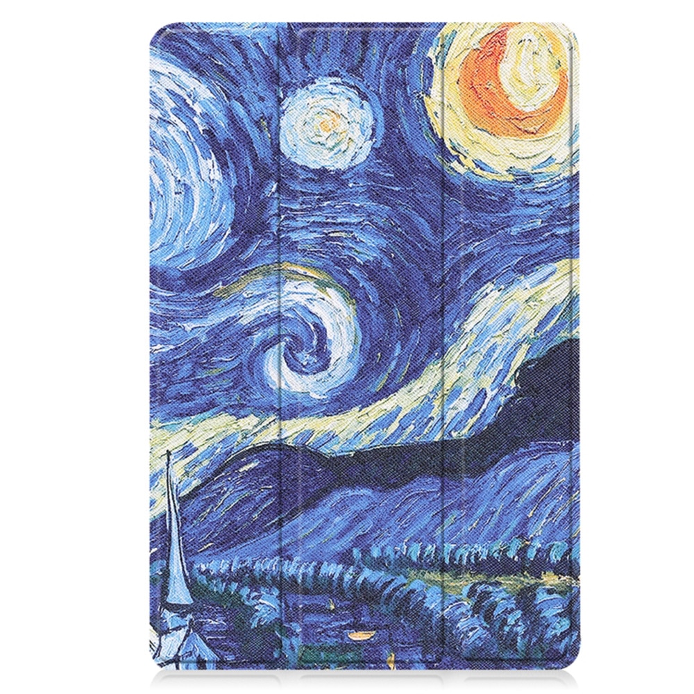 Husa pentru Samsung Galaxy Tab A11 Plus / A9+ Plus 11 inch UltraSlim de tip stand functie sleep/wake-up, protectie 360, starry night