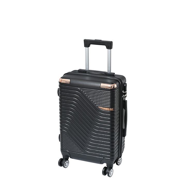 Leziter куфар с твърд покрив и подвижни колела 50x40x20 см черен