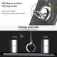 Husa pentru Nothing Phone (3a) Pro, cu suport rotativ detasabil si snur, protectie anti-soc, TPU, transparent