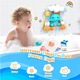 Baowor Interaktív Montessori Oktatójáték gyerekeknek, Elefántos fürdő- és kerti játékszett, Montessori játékok, tevékenységek, Intelligens szenzoros játék babáknak, Gyerekjáték, játékok gyerekeknek, ABS, 1 év+, Többszínű