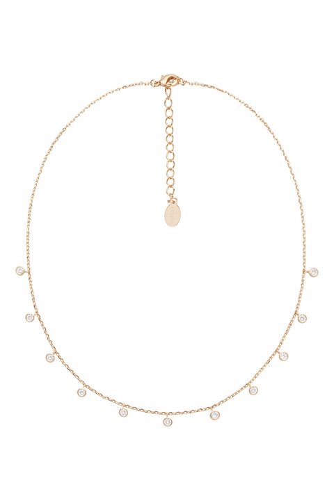 U.S. Polo Assn., Colier cu monede din cristal, Auriu