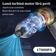 Baowor® Erőteljes autó porszívó LED fénnyel 4 az 1-ben vezeték nélkùli 15000 Pa 3 sebességes 100W 80000 RPM 6000 mAh akkumulátor hordozható kézi nedves / száraz szívás fújás felfújás USB töltés HEPA szűrő autóba és otthonra tökéletes ajándék ezüst