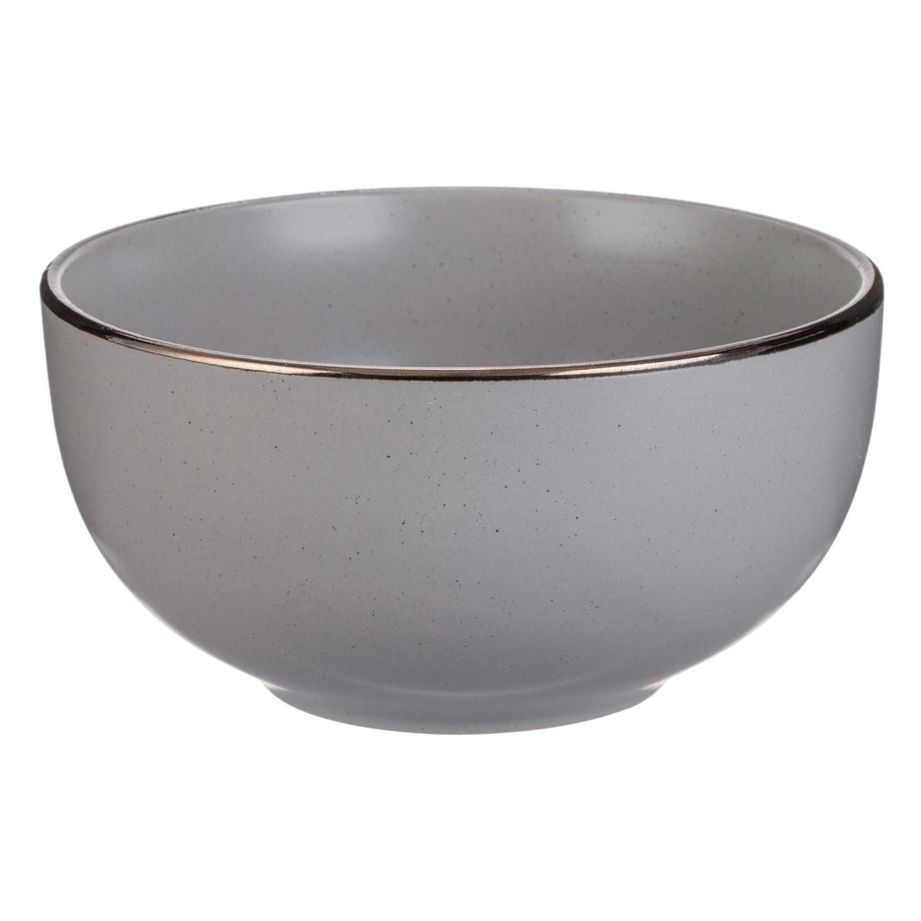 Shopiens Bol de ceramică Colectia Lunar Grey Gri, 700 ml