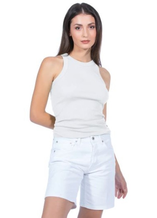 Дамски Потник, Памук, C605, Бял, L-XL