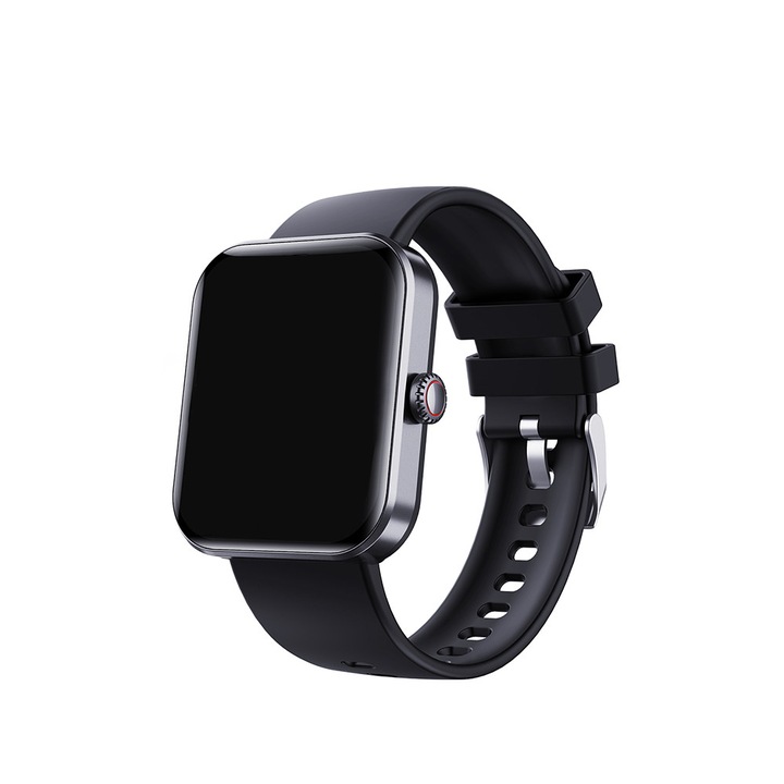 Ceas inteligent F57L, culoare mata, bratara sport, ritm cardiac, monitorizarea tensiunii arteriale, informatii despre temperatura corpului, impingeti somnul, masurarea pasilor, numararea pasilor, modul sportiv