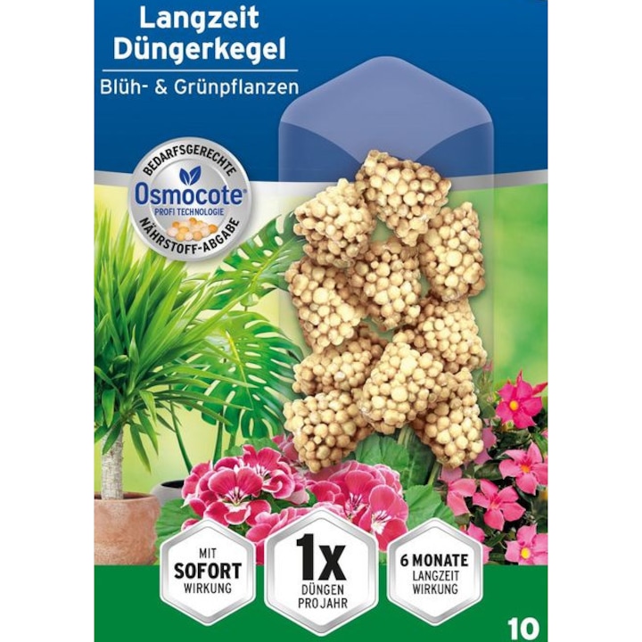 Substral Osmocote Hosszú hatástartamú tabletta virágzó- és zöld növényekhez 10db
