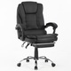 Scaun De Birou Directorial Ergonomic KD Home® ErgoLux Prime, Masaj Lombar Vibratii, Suport Picioare, 2 Seturi Roti Incluse, Inaltime Reglabila, Mecanism Tilt, 55 x 55 x 112 cm, Negru
