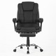 Scaun De Birou Directorial Ergonomic KD Home® ErgoLux Prime, Masaj Lombar Vibratii, Suport Picioare, 2 Seturi Roti Incluse, Inaltime Reglabila, Mecanism Tilt, 55 x 55 x 112 cm, Negru