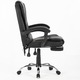 Scaun De Birou Directorial Ergonomic KD Home® ErgoLux Prime, Masaj Lombar Vibratii, Suport Picioare, 2 Seturi Roti Incluse, Inaltime Reglabila, Mecanism Tilt, 55 x 55 x 112 cm, Negru