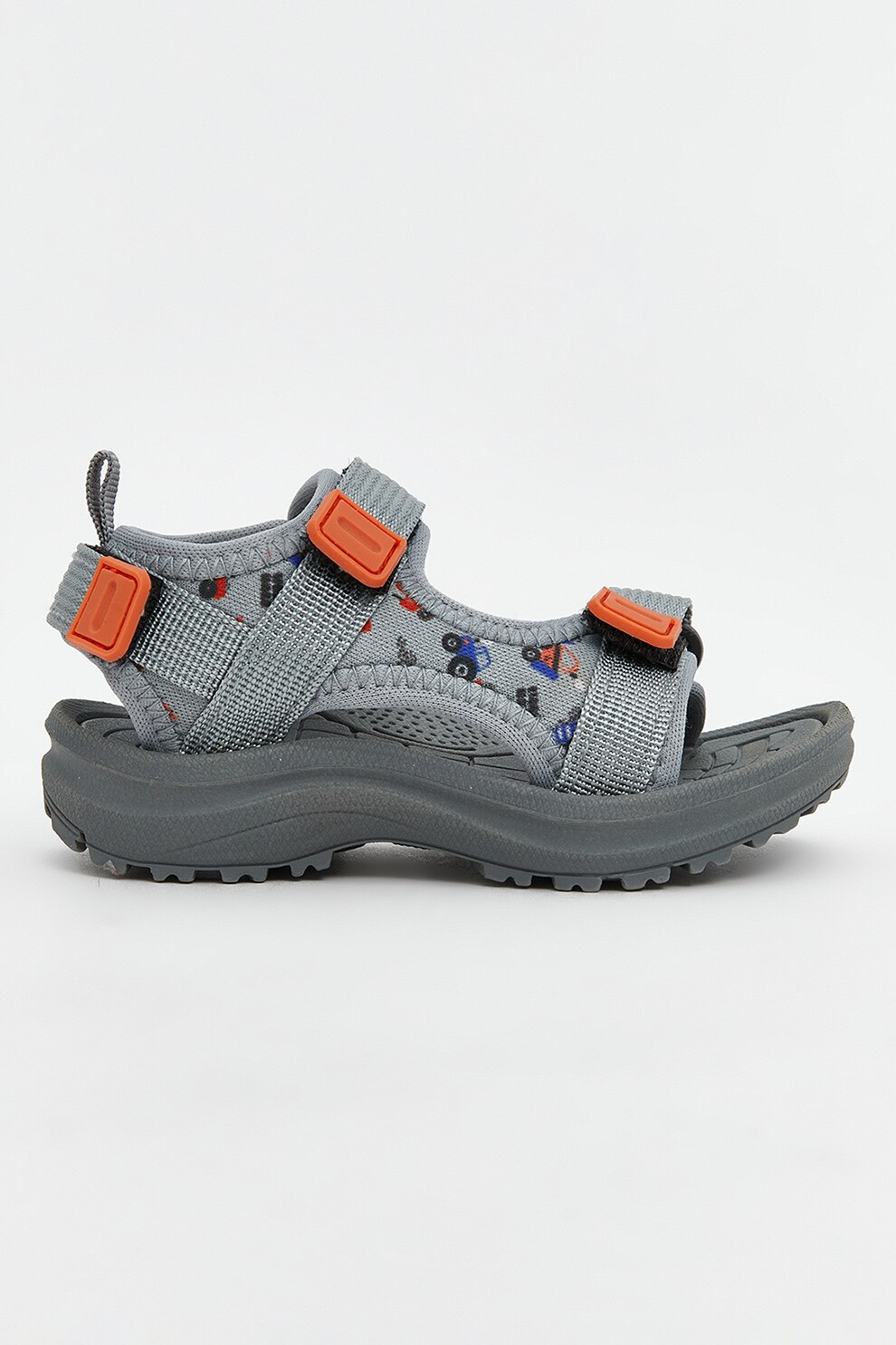 LC WAIKIKI, Sandale cu velcro, Portocaliu mandarina, Gri inchis