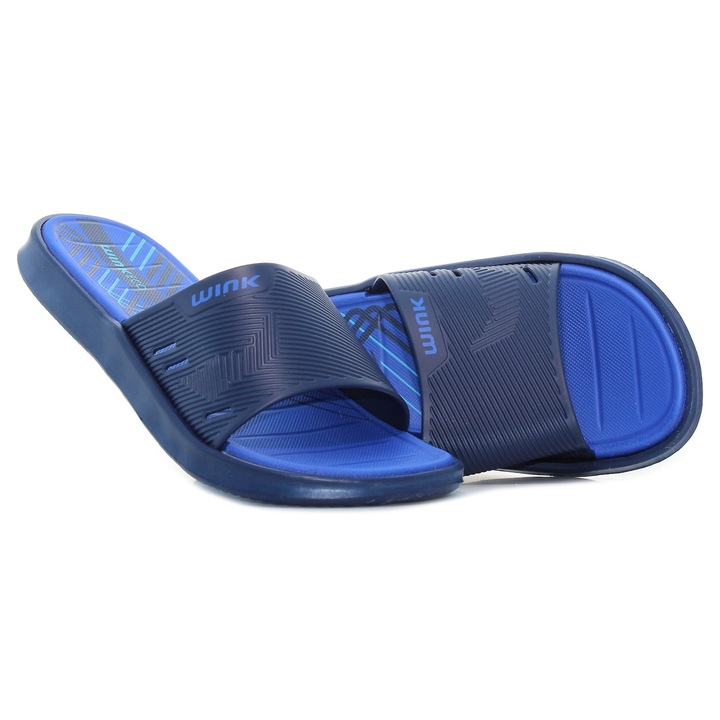 Wink - Pattern sötétkék női papucs Méret:38