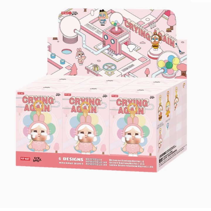 Плюшена кукла, Pop Mart, ключодържател, 6 части x 14 см