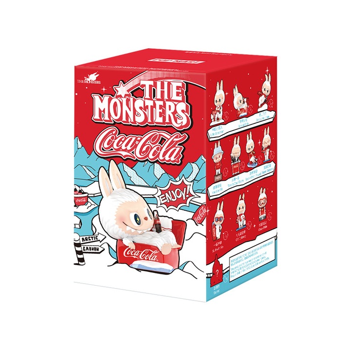 Мистериозна кутия Labubu, Pop Mart, Coca-Cola Series One, 8 см