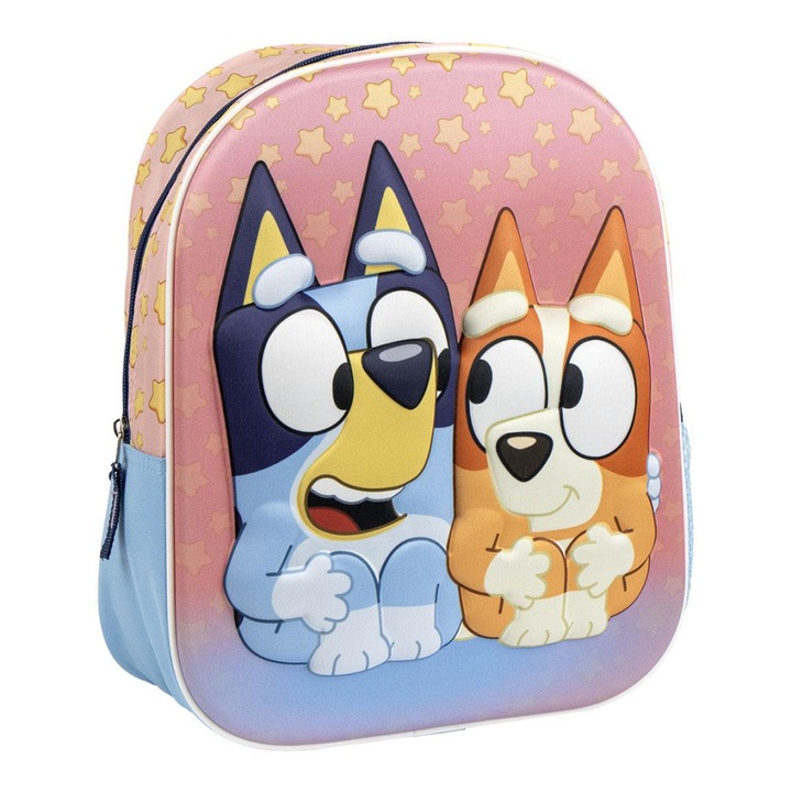 Bluey Stars 3D hátizsák, táska 31 cm