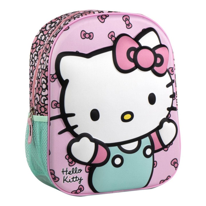 Rucsac Hello Kitty Mini Bow 3D, geanta 31 cm