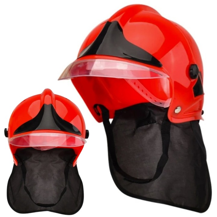 Casca De Pompier, Korbi, 21x22x19x20 Cm, Material Abs, Circumferinta Interioara Ajustabila 48-54 Cm, Inaltime 21 Cm, Latime 22 Cm, Rosie