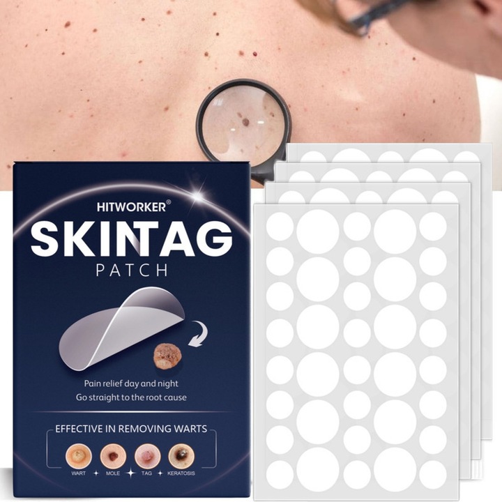 Plasturi pentru acnee Hitworker, 144 bucati, ingrediente naturale, translucizi, pentru fata si corp