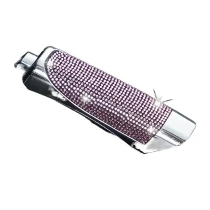 Accesoriu pentru frana de mana cu diamante roz, decoratiune auto
