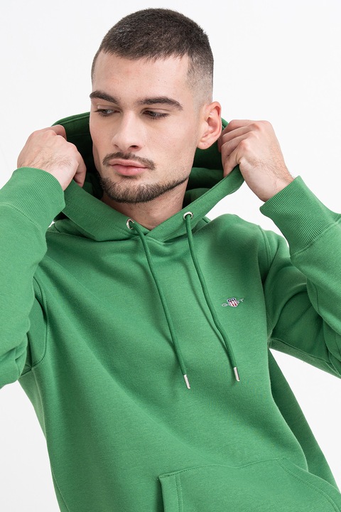 Gant, Hanorac cu buzunar kangaroo Shield, Verde