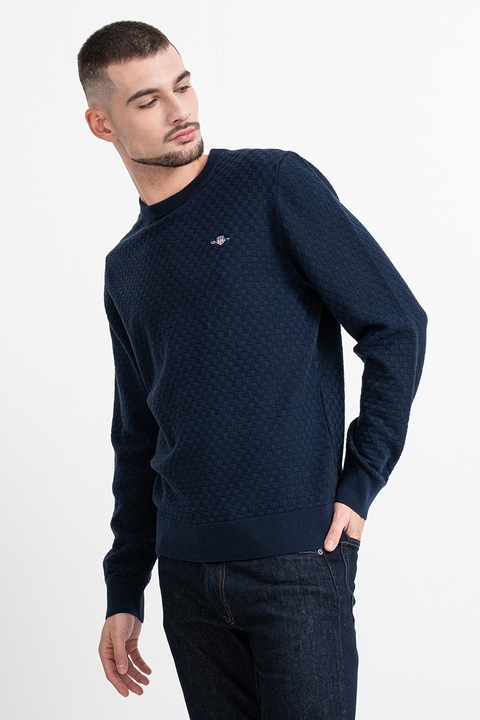 Gant, Biopamut-tartalmú pulóver, Tengerészkék