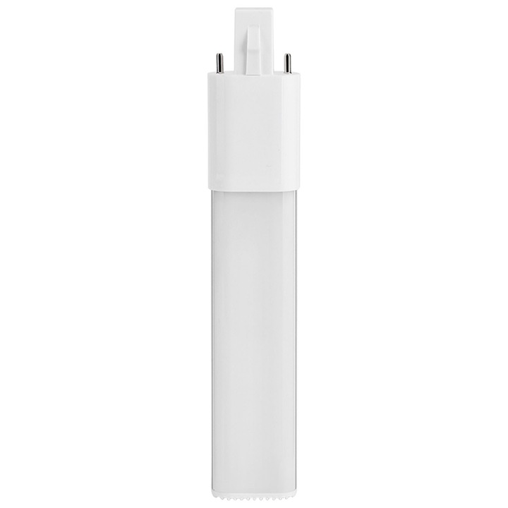 LED крушка, компактна, 6W, 28 светодиода, студено бяла, G23