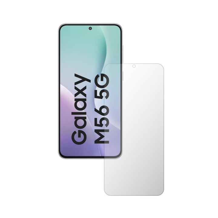 iSkinz Саморегенериращ се протектор за екран за Samsung Galaxy M56 - Пълно покритие, Невидим Skinz UHD, Ултра прозрачен силикон с пълно покритие, Цялостно покритие на дисплея, Самозалепващ се и гъвкав