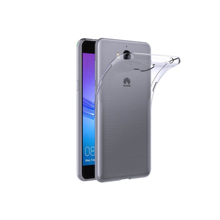 Husa protectie slim, Huawei Y5/Y6 2017, Silicon Transparent