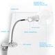 Lupa cu LED, clip flexibil, 5X si 6X, pentru lucrari de precizie, alb