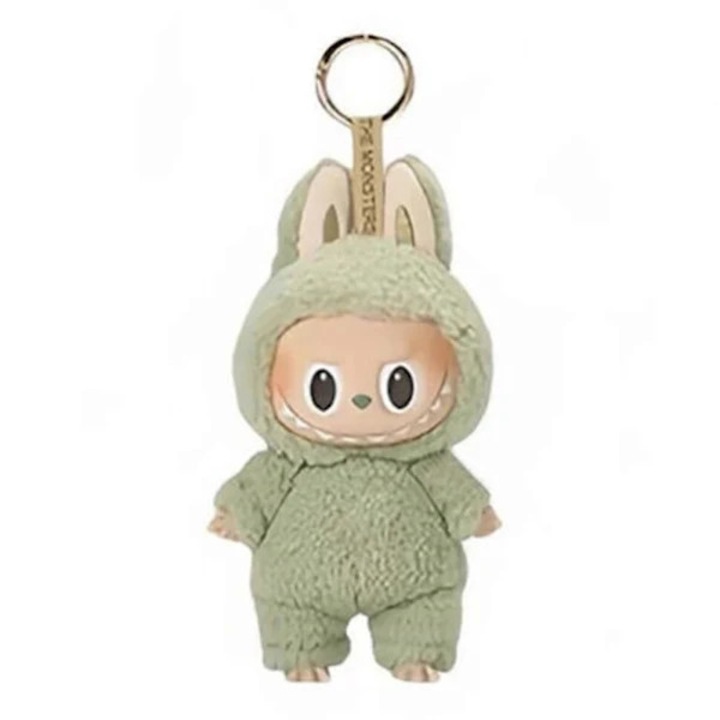 Breloc cu jucarie Labubu Macaron Monster, design dragut, material premium, 1 bucata, verde