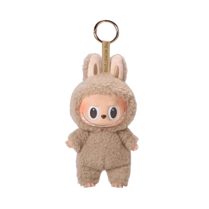 Плюшена играчка Labubu V1, 15cm, Кафяво