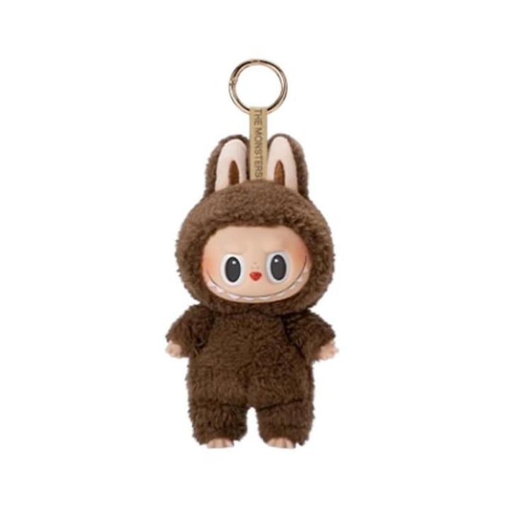 Плюшена играчка Labubu V1, 15cm, Тъмно кафяво