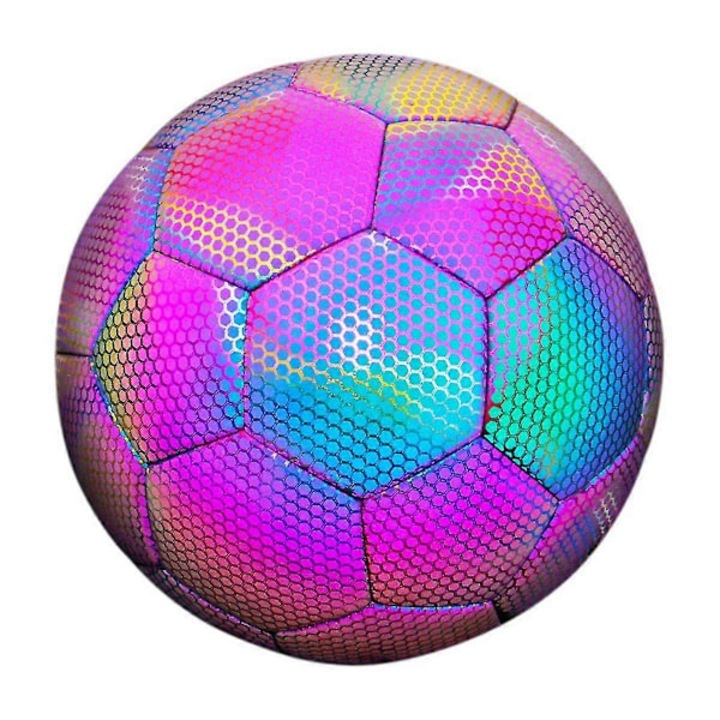 Fényvisszaverő futball labda, 4-es méret, fluoreszkáló, 21cm