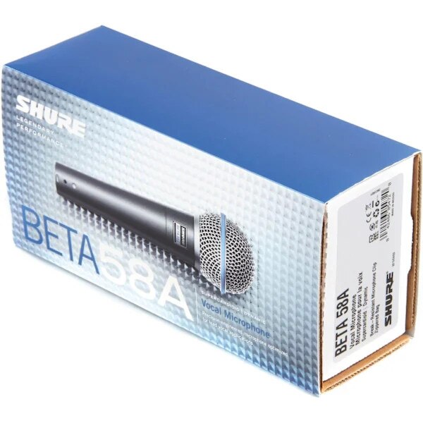 Microfon Shure BETA58A, cablat, calitate premium, argintiu - eMAG.ro