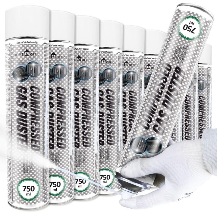 Охлаждащ спрей AABCOOLING, 9 броя x 750 мл, -50°C, прозрачен, за професионална употреба