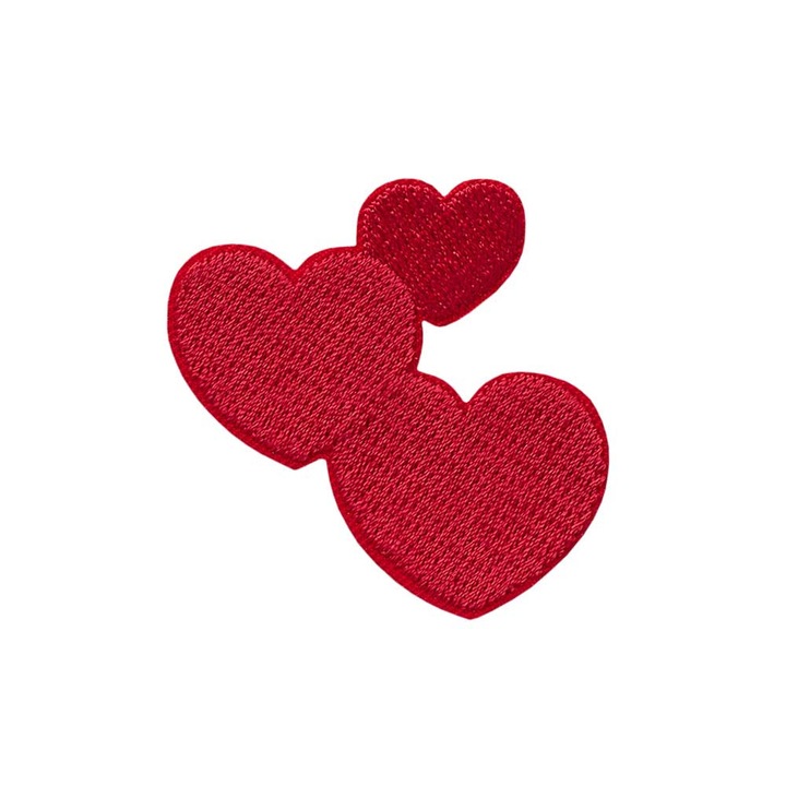 Апликация Herzen rot, Mono quick, 06192, 4.8 х 4.5 см, с лепило